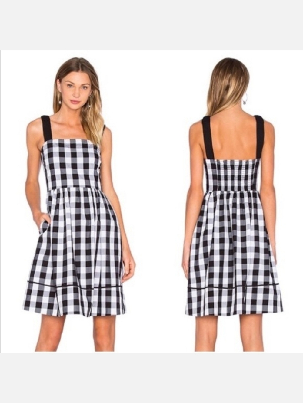 Kate Spade New York Broome Street Gingham Dress 100% Cotton Size 6